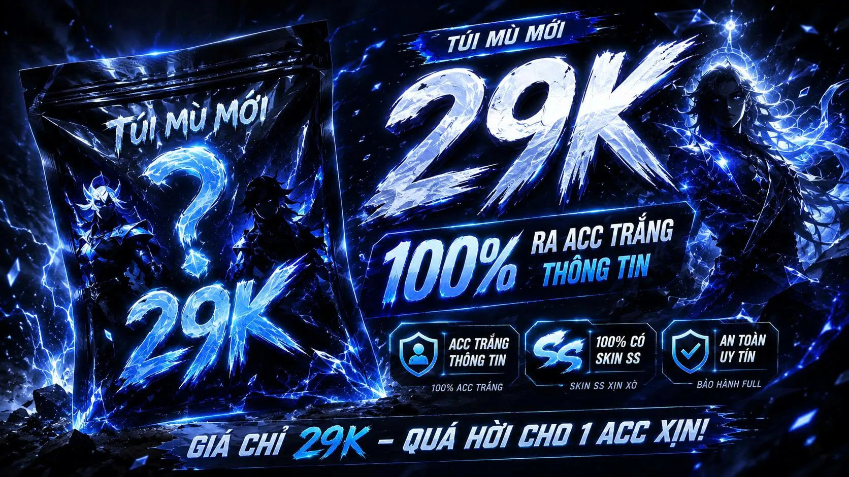 Túi Mù SS Trắng Thông Tin